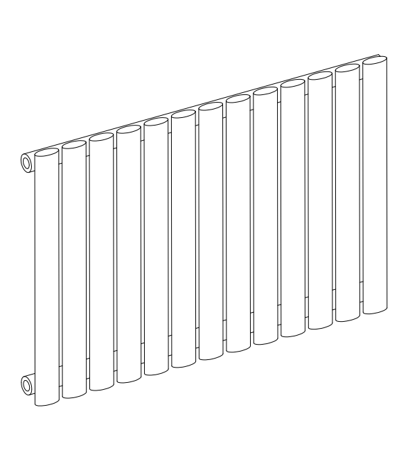 Cavendish Elliptical Steel Horizontal Radiator