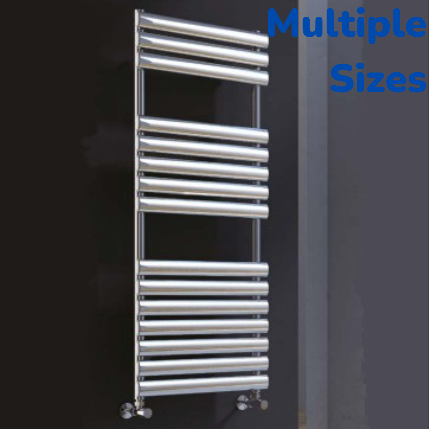 Oxford Chrome Elliptical Steel Towel Rail