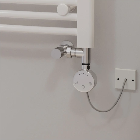 Classic Straight Dual Fuel Towel Rail - White Including Heating Element (MULTIPLE SIZES)