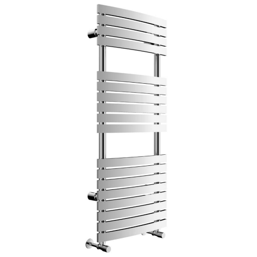 Bond Chrome Curved Rectangular on Round Steel Towel Rail 1162x500