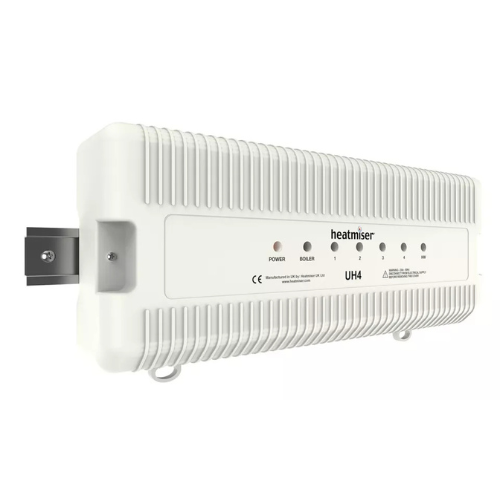 Heatmiser UH4 4 Zone Underfloor Heating 230v Wiring Centre v2 - White