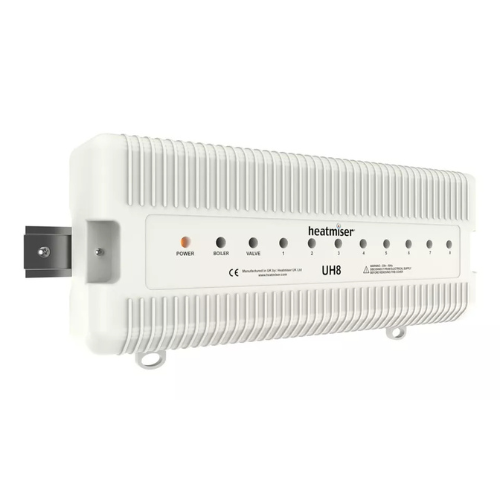 Heatmiser UH8 8 Zone Underfloor Heating 230v Wiring Centre v2 - White