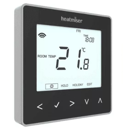 Heatmiser NeoStat v2 Hard Wired Programmable Smart Thermostat Black