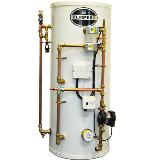 Telford Tempest Indirect Unvented Stainless Steel Hot Water Pre Plumbed Cylinder 500 Litre