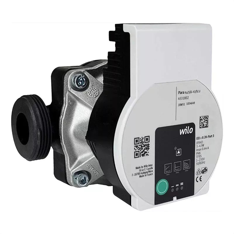 Underfloor Circulator Heating Wilo Para Ku 25-130/6 Pump 1 connection
