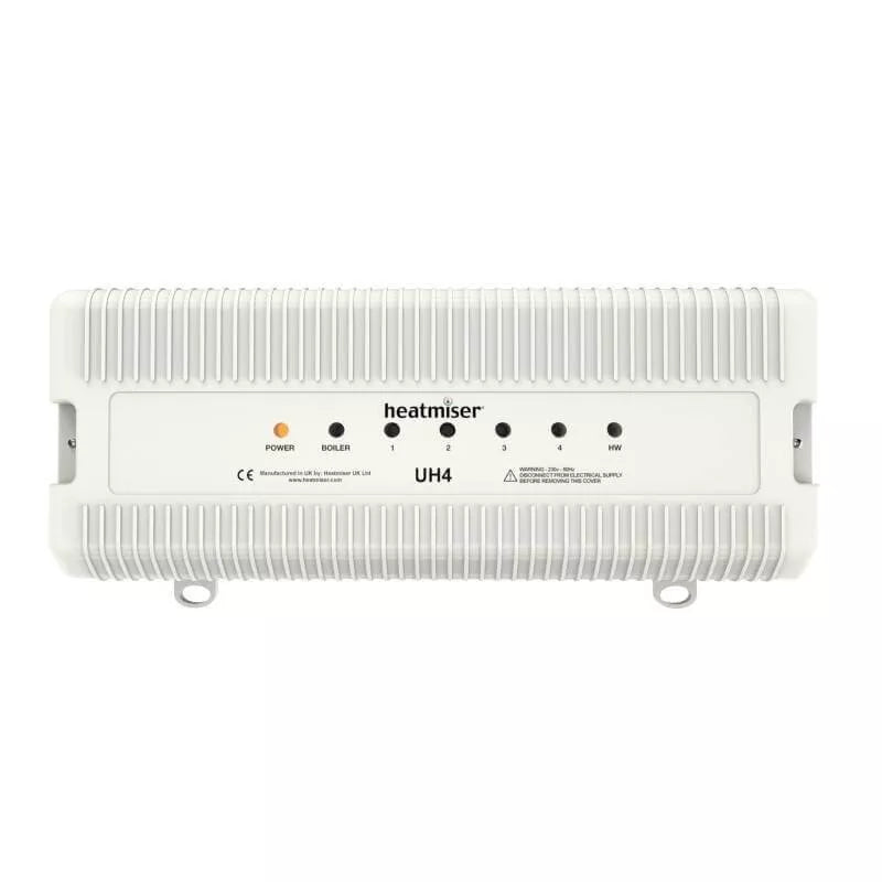 Heatmiser UH4 4 Zone Underfloor Heating 230v Wiring Centre v2 - White