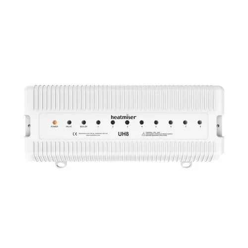 Heatmiser UH8 8 Zone Underfloor Heating 230v Wiring Centre v2 - White