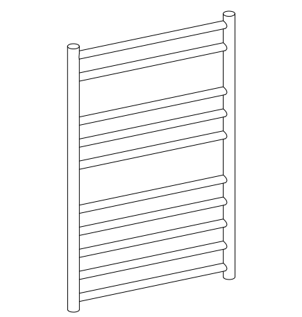 Petticoat Polished Stainless Steel Round In Round Towel Rail