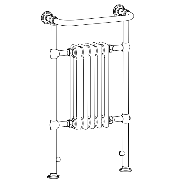 Renhold Traditional Radiator Floor Standing