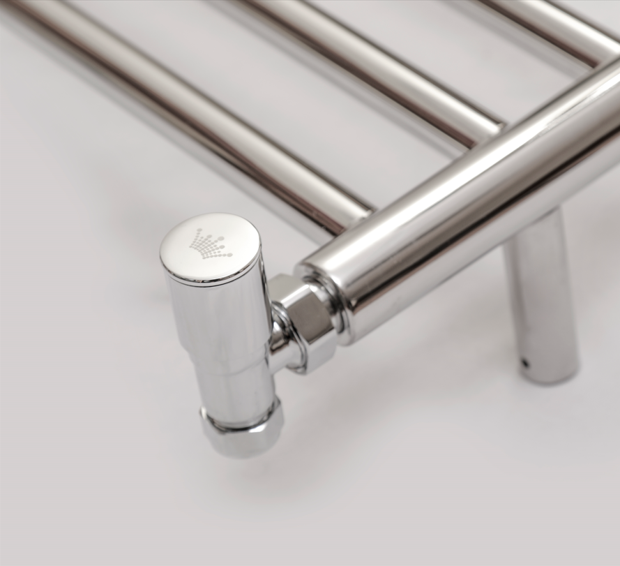 Hanover Polished Stainless Steel Round In Round Towel Rail 500x1200