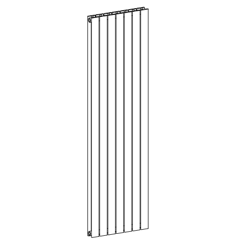 Baker Flat Profile Steel Vertical Radiator