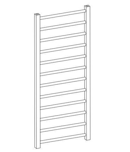Canonbury Copper Lacquer Steel Towel Rail 1200x500