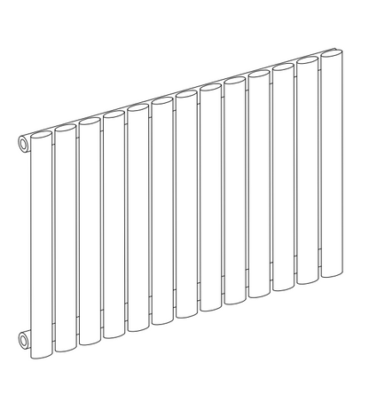 Cavendish Elliptical Steel Horizontal Radiator