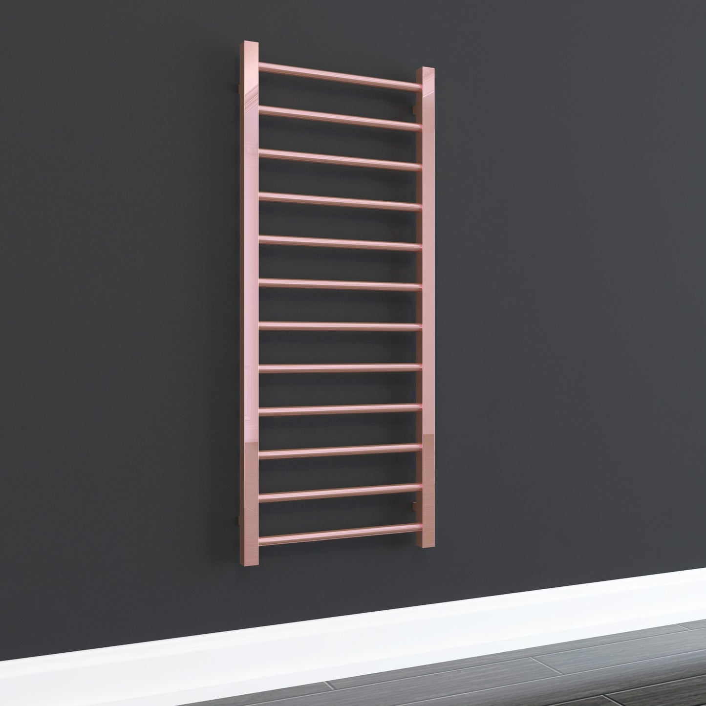 Canonbury Copper Lacquer Steel Towel Rail 1200x500