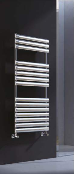 Oxford Chrome Elliptical Steel Towel Rail