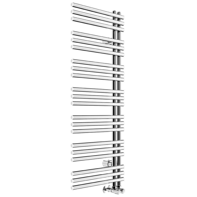 Duke Chrome Round On Round Steel Towel Rail