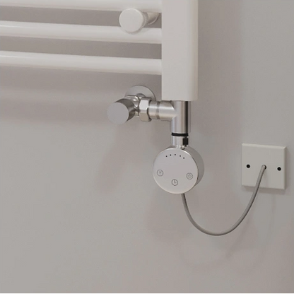 Classic Straight Dual Fuel Towel Rail - White Including Heating Element (MULTIPLE SIZES)
