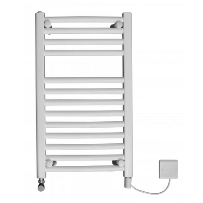 Classic Straight Electric Only Towel Rail - White Including Heating Element (MULTIPLE SIZES)