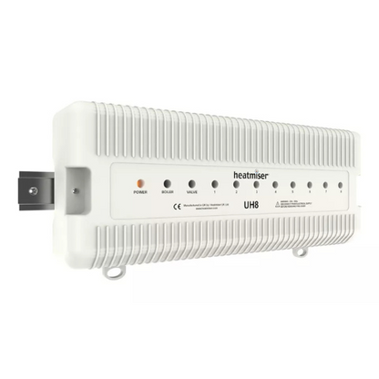 Heatmiser UH8 8 Zone Underfloor Heating 230v Wiring Centre v2 - White
