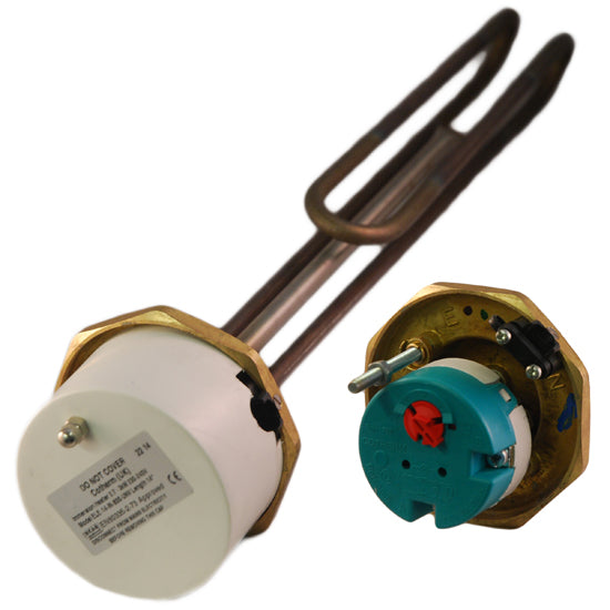 1″ 3/4″ 3kW Titanium Immersion Heater 14″ for Unvented Cylinders