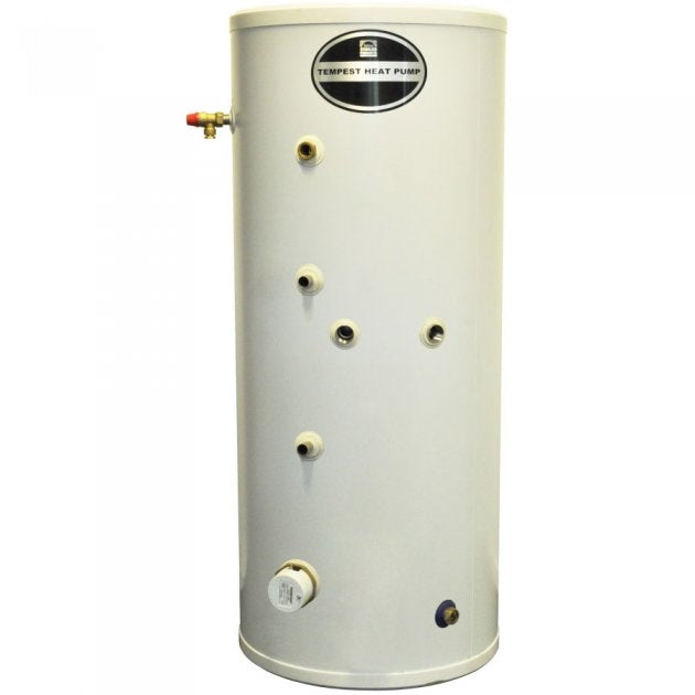 Telford Tempest Slimline Heat Pump Indirect Unvented Stainless Steel Hot Water Cylinder - 200 Litre